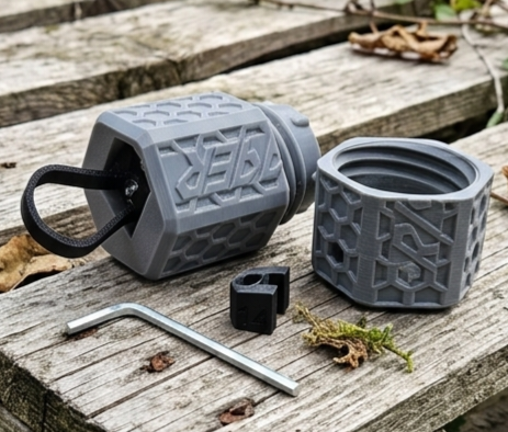 FlashStrike RIPPER acoustic airsoft grenade opened
